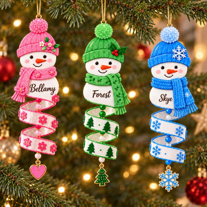 Christmas Snowman Spiral Ornament, Custom Name Snowman Acrylic Ornament, Christmas Tree Decor, Santa Snowman, 2026 Christmas Keepsake, Gift For Kid 7f96de6b-ad1f-45e4-b9ba-a051090ef743-ui9.jpg