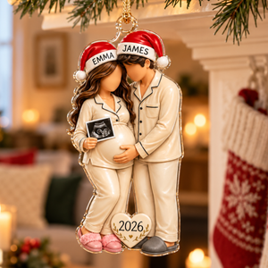 Personalized Pregnancy Christmas Ornament, Expecting Parents Gift, Baby Announcement, Baby Bump Keepsake, See You In 2026, Pregnant Ornament 7fb16fe1-3a21-42f5-bfab-8203fb03fb47-banner-1.png