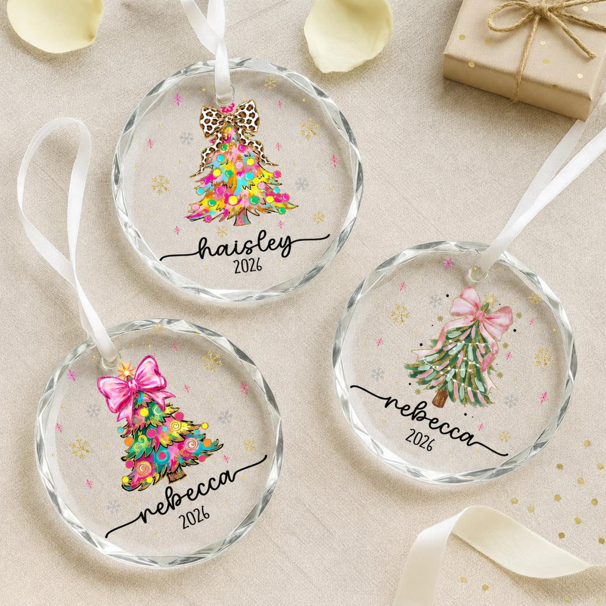 Personalized Christmas Tree Ornament 2026 – Custom Name Glass Ornament with Bow, Unique Holiday Gift for Her or Family 7fbe17a2-bd6e-4a32-813b-3b6892fbe834-3.jpg