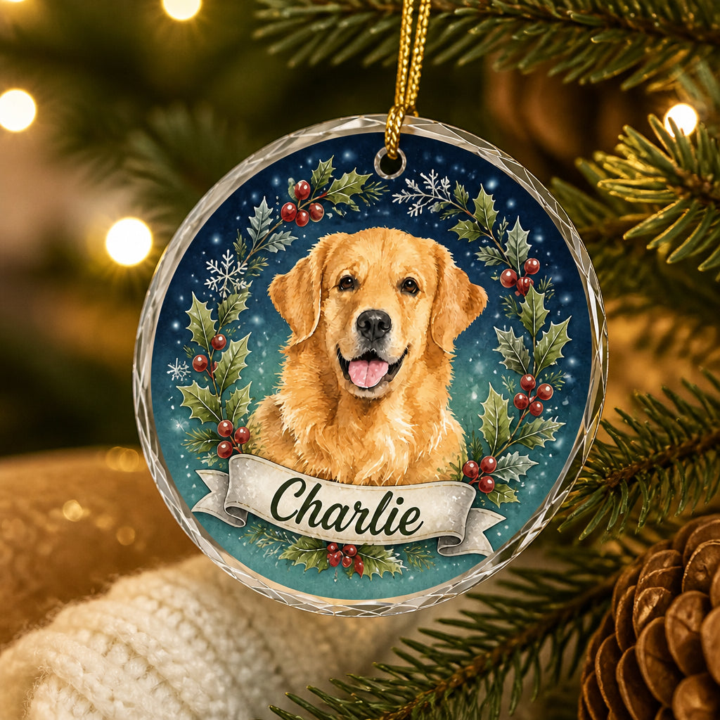 Custom Pet Portrait Crystal Ornament – Winter Wreath - Personalized Crystal Ornament 7fc96b16-f0f5-4207-9109-55820e1a142e.jpg