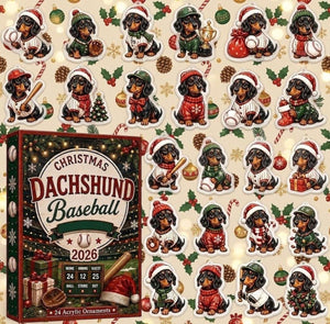 Dachshund Advent Calendar 2026, 24 Day Xmas Countdown Decor, 2D Dog Ornament Set, Christmas Holiday Tree Decor, Gift for Dachshund Lover Abagael Tatiana 7fd52726-aa64-4773-b918-ad9f6bf16dae-il_1588xN.8575992122_evlx.jpg
