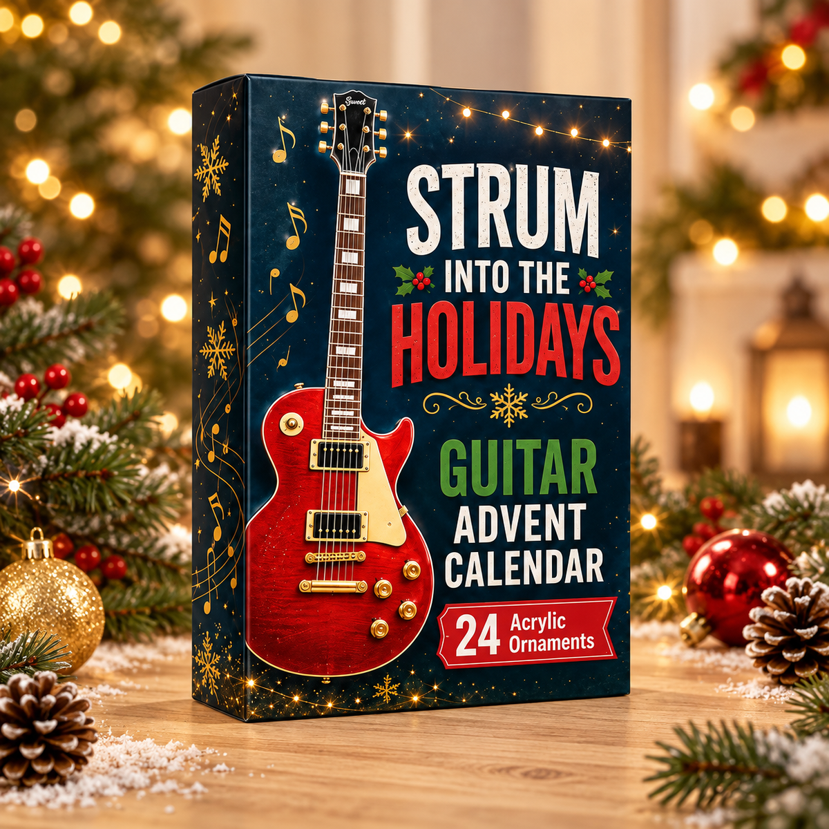 Strum Into The Holidays Advent Calendar 2026 - 24-Day Festive Countdown, Acrylic Charms Blind Box - Gift For Guitar Lovers 7fd95b1c-b0bc-4c04-9329-f0f182f678e3-guitar-box.png