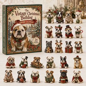 The Vintage Christmas Bulldog Advent Calendar 2026 - 24-Day Festive Countdown, Acrylic Charms Blind Box - Gift For Bulldog Lovers 7fef8986-09d8-4111-996c-544188a7d08b-christmas-bulldog.jpg