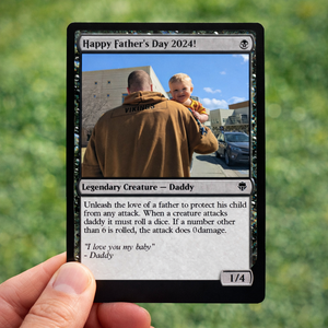 Custom Fathers Day Magic Card, Custom Text, Color, Photo, Dad Birthday, Husband, Dad Gift Ideas
