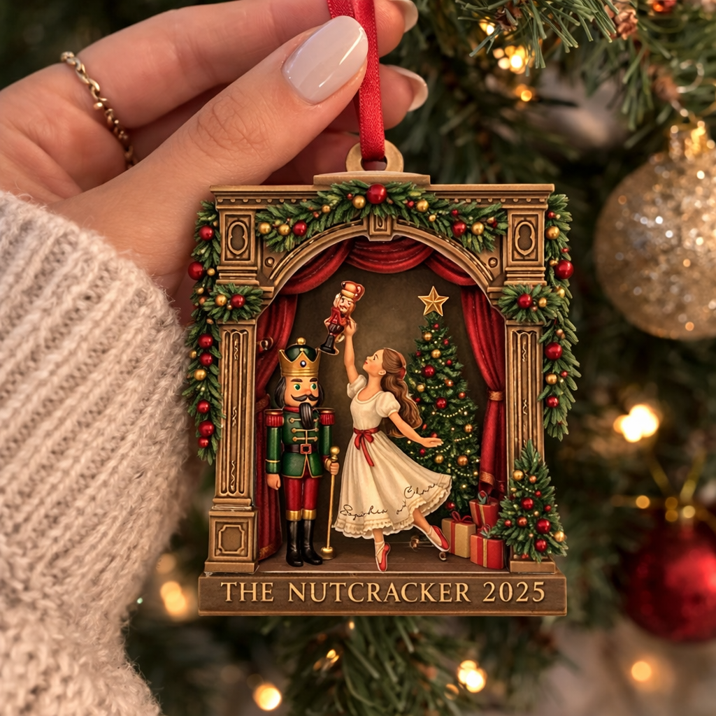 Personalized Nutcracker Clara Christmas Ornament, Nutcracker Acrylic Shaped Ornament, Clara Ballet Dancer Gift Ballerina Gift, Nutcracker Gift