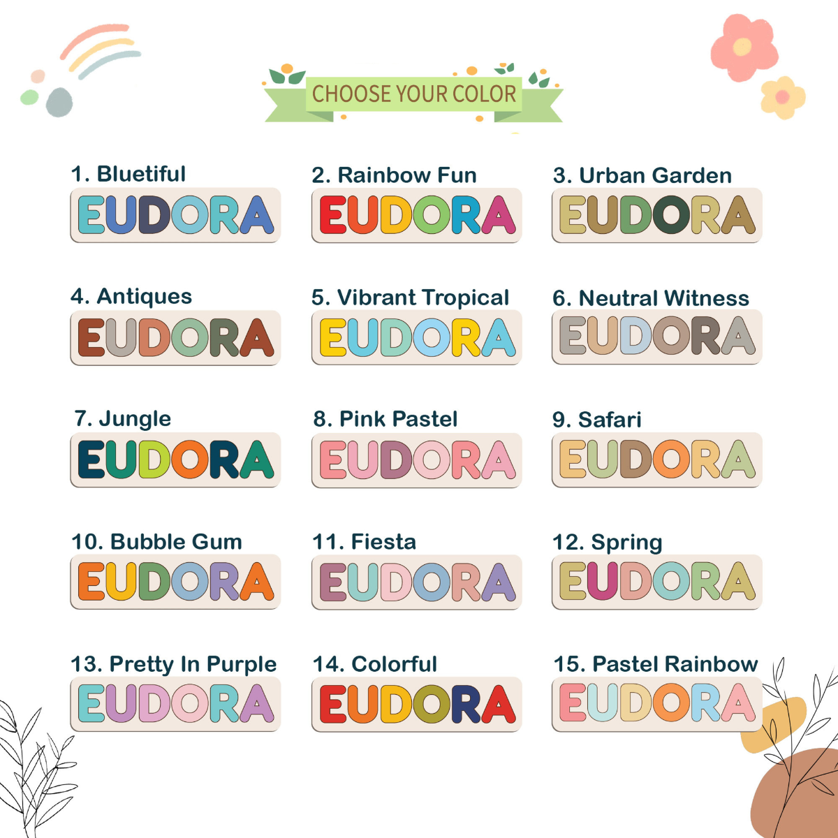 Educational Toy Name Puzzle, World Map Puzzle, Montessori Toys, Gift for Children Personalized Birthday Gifts, Name Puzzle Easter Gifts