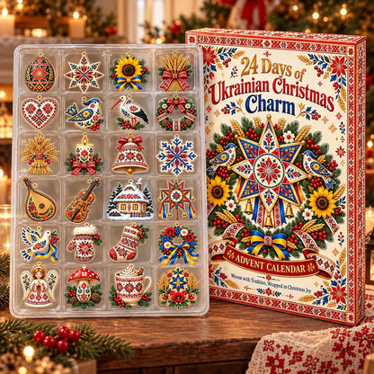 Ukrainian Christmas Advent Calendar, 24 Days of Ukrainian Charm, Folk Art Ornament Set, Traditional Ukraine Christmas Gift 80062b72-a6e6-43bd-980a-de90837f13d6-fdhhf-3-.webp