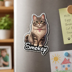 Custom Pet Portrait Name Magnet - Personalized Custom Shape Fridge Magnet 8024f744-b44f-41b4-9530-7475fdc5c6e7.jpg