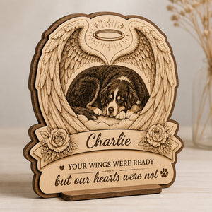 Pet Memorial Winged Heart Desk Plaque – Photo + Name - Personalized Wooden custom shape Standing 2 layer (5mm) 8040d0ed-b095-4bdd-aa99-f5cbe37a7c95.jpg