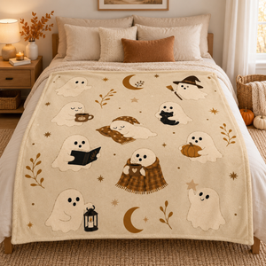 Cute Ghost Halloween Blanket, Cozy Halloween Throw Blanket, Neutral Beige Ghost Decor, Spooky Season Plush Blanket, Fall Couch Blanket Gift 80574f3c-b155-4772-ac94-33515adee51c-73e41ff5-52fd-4918-b6d0-eba52da98620.png