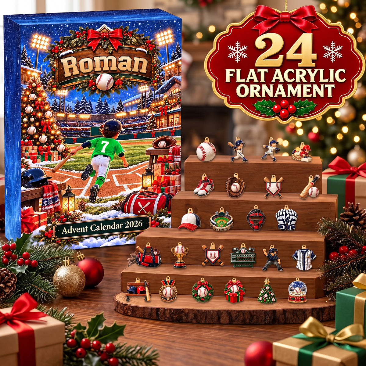 Sport Baseball Advent Calendar 2026 - 24 Day Spirits Countdown, Acrylic Charms Blind Box - Gift For Family 8079f68f-96b6-4a39-93c1-4b0c567c4f8f-MOCKUP-5-4-.png