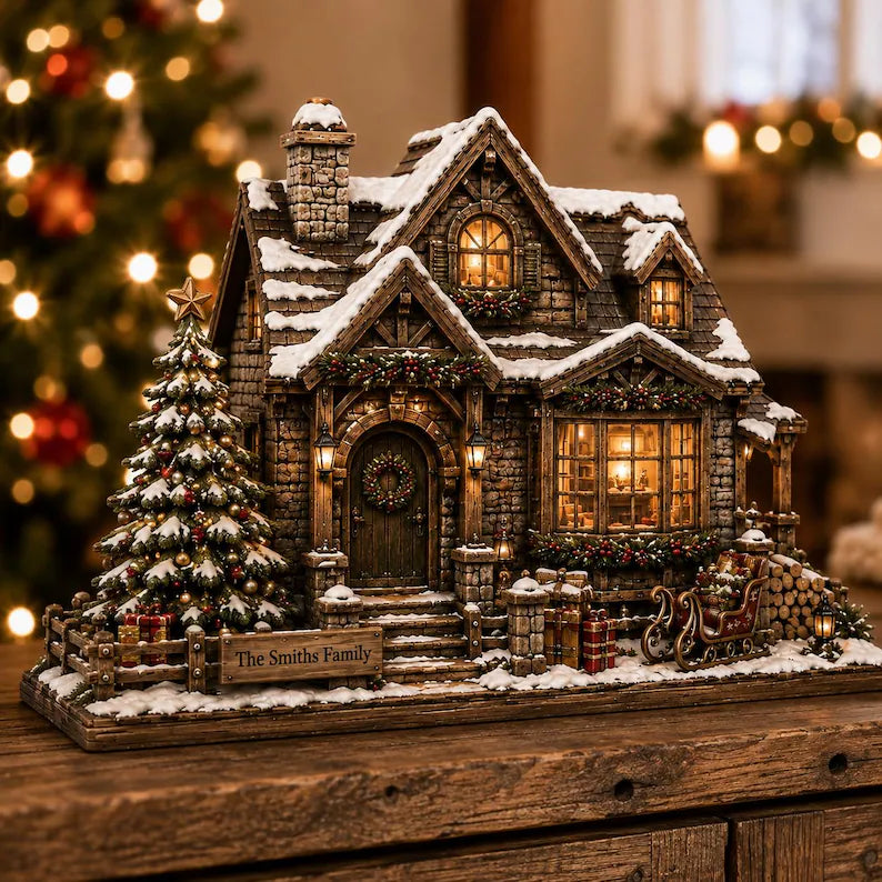 Personalized Christmas Wooden Block, Custom Family Name Holiday House Decor, Rustic Christmas Village, Winter Home Keepsake Gift 807ace99-987f-451b-8e4f-4b2efbd4e027-dfgdfgfddgf-2-.webp
