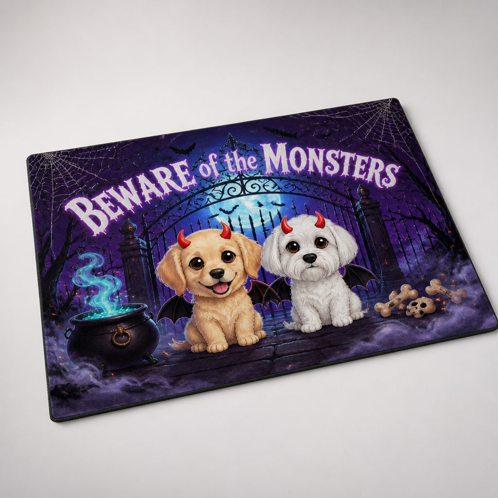 Halloween Beware of the Monsters Pet Portrait Doormat - Personalized Doormat 80a0744b-3bd7-455b-aced-58672399afee.jpg