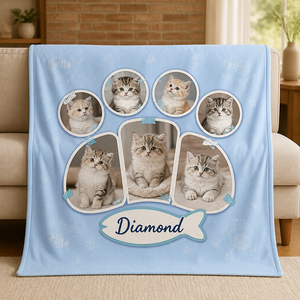 Custom Cat Photo Collage Paw-Print Blanket with Pet Name - Personalized Blanket 80a97d34-27bf-4332-8464-41ac1b021a72.png