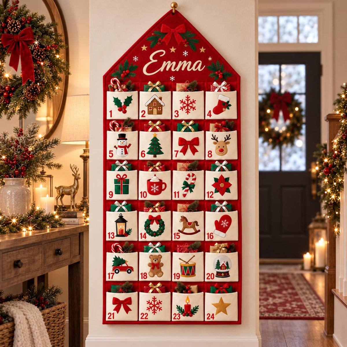 Personalized Advent Calendar for Kids, 24 Pocket Christmas Countdown Calendar, Custom Name Wall Hanging, Kids Holiday Decor 80c22e6d-92da-43a8-a75e-dbad6c23f450-il_1588xN.8613925221_dhcx.jpg