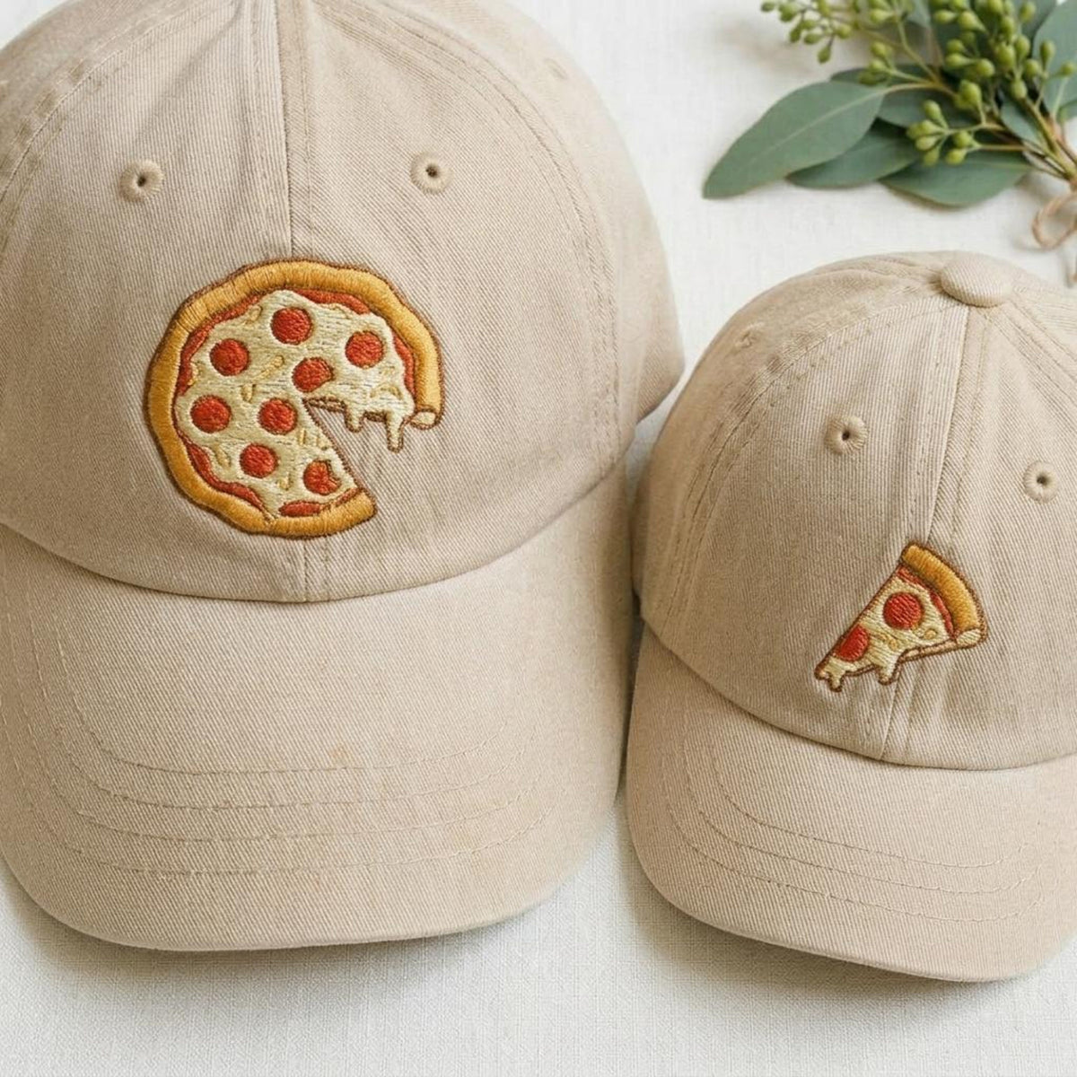 Matching Pizza Dad and Me Embroidered Hat Set, Funny Father’s Day Gift, Mommy and Me Pizza Caps, Family Matching Hats 80c881ca-49da-4ebd-aa67-0ff557283126-3.jpg