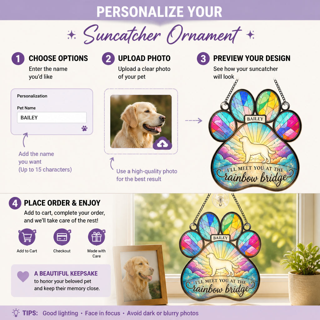 Rainbow Bridge Paw Suncatcher – Personalized Pet Name - Personalized Suncatcher Ornament 80ee4c87-4a43-4358-b2d9-01a006eb0dec.jpg