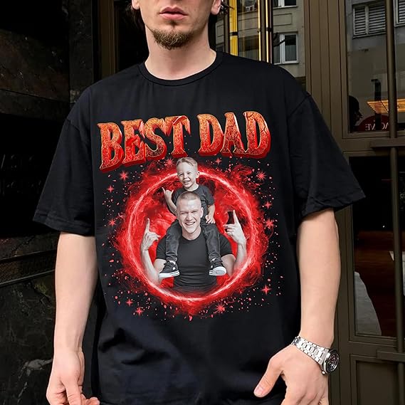 Custom Shirts for Men Personalized Gifts Customized Fathers Day Shirts Custom T Shirts Design Your Own Face Shirt