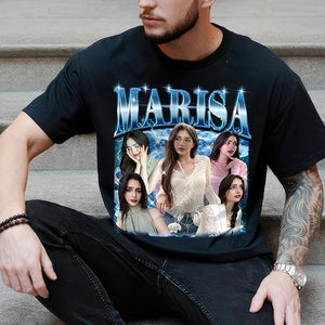 Custom Bootleg Rap Tee Shirt for Boyfriend Girlfriend Face Tshirt Custom Vintage Graphic Shirt Gift Idea Birthday Christmas Valentine Gift