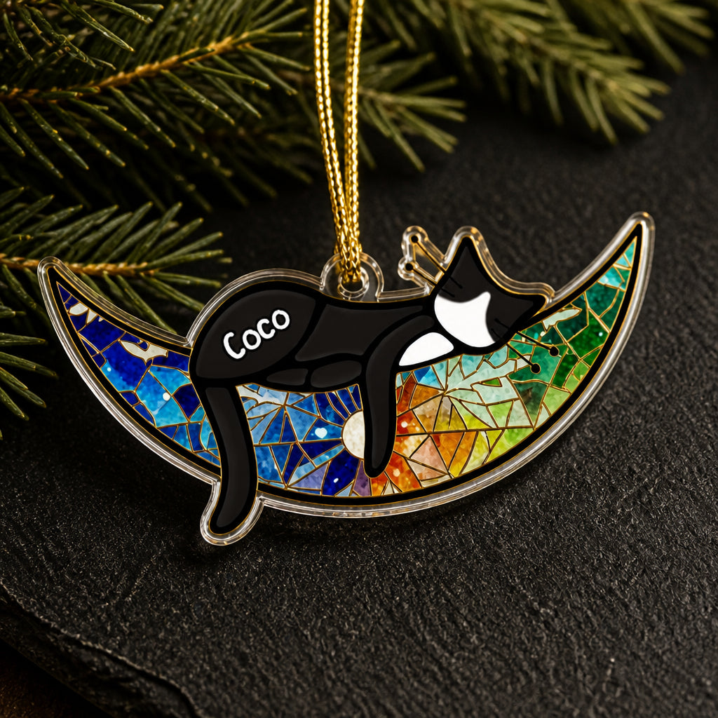 Personalized Cat Name Stained-Glass Crescent Shape Ornament - Personalized Shape Ornament 81069165-a04e-4872-b471-e5654a407045.jpg
