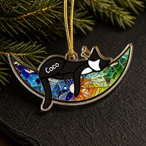 Personalized Cat Name Stained-Glass Crescent Shape Ornament - Personalized Shape Ornament 81069165-a04e-4872-b471-e5654a407045.jpg