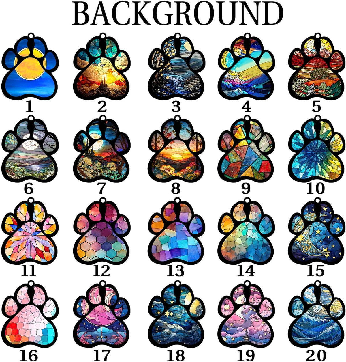 Personalized Dog Memorial Suncatcher, Custom Pet Memorial Gift for Loss of Dog, Stained Glass Acrylic Sympathy, Hanging Garden Decor with Paw