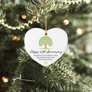 Anniversary Marriage Gifts for Couple Ornament Keepsake Sign Heart Plaque Happy Anniversary Ideas Gift for Couple Anniversary Wedding Gifts for Her Him Husband Wife