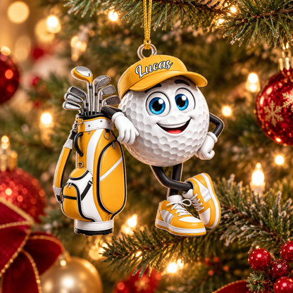 Golf Is My Happy Place - Personalized Golf Ornament, Custom Name Golf Lover Christmas Gift, 2D Flat Acrylic Xmas Tree Decor,Fun Holiday 810bcba6-6637-4f7f-922d-a9f88944f162-7279f5c5-6498-46ce-ae81-25d7aa3fb57d.png