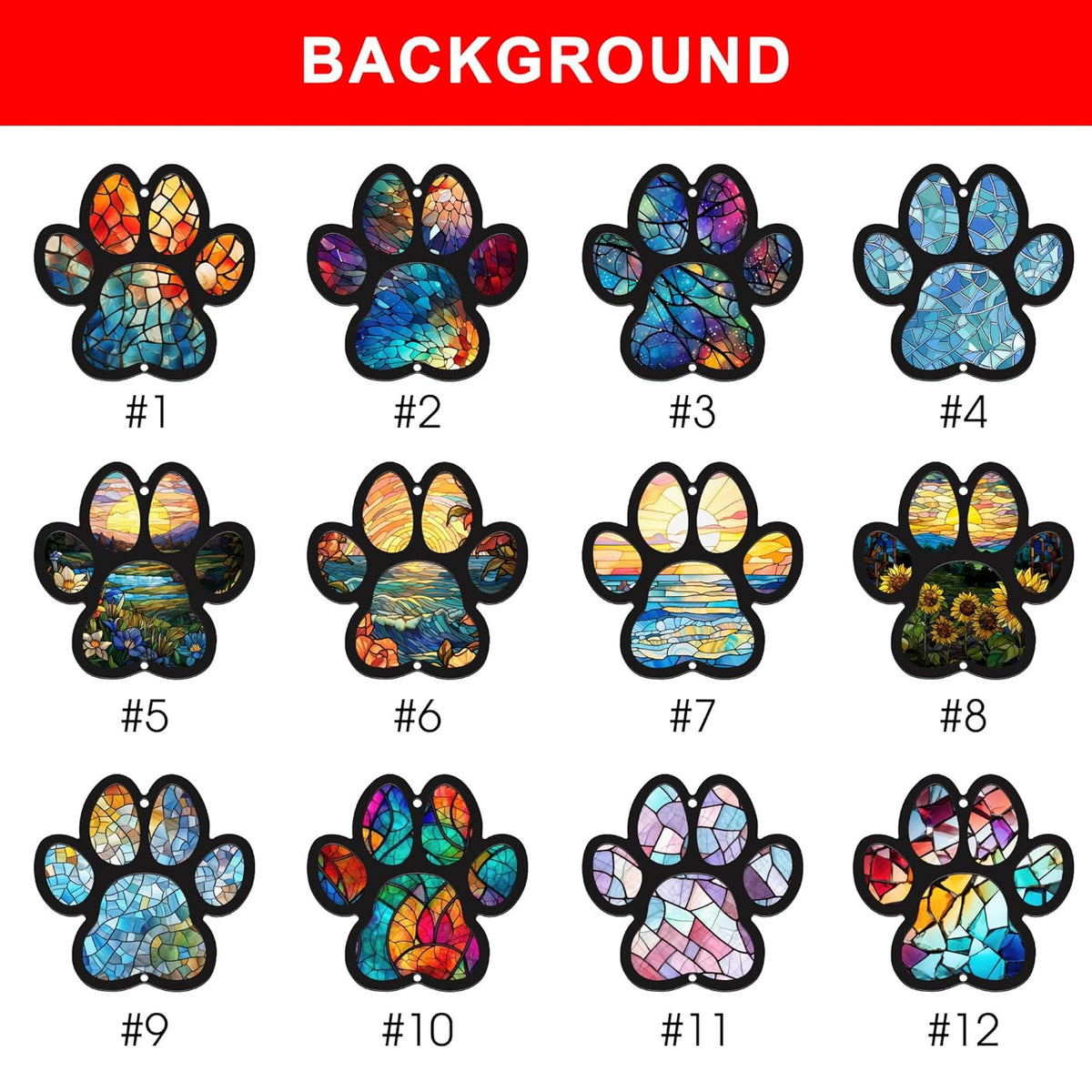 Dog Paw Pet Memorial Suncatcher, Wooden Hearts Customized With Dog Breed, Name And Message, Loss Of Dog Sympathy Gift, Dog Remembrance Gift, Dog Memorial, Dog Memorial Gifts For Loss Of Dog