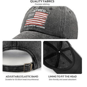 Retirement Gifts for Woman Men, Retirement Hats 2025, Cool Retired Gift - Adjustable Printed Baseball Cap
