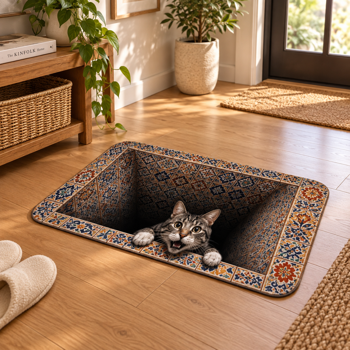 3D Cat Optical Illusion Doormat: Peeking Tabby Floor Rug, Stone or Tile Design 81141005-c52d-49c8-aa0c-19450679f099-hfg-3-.png