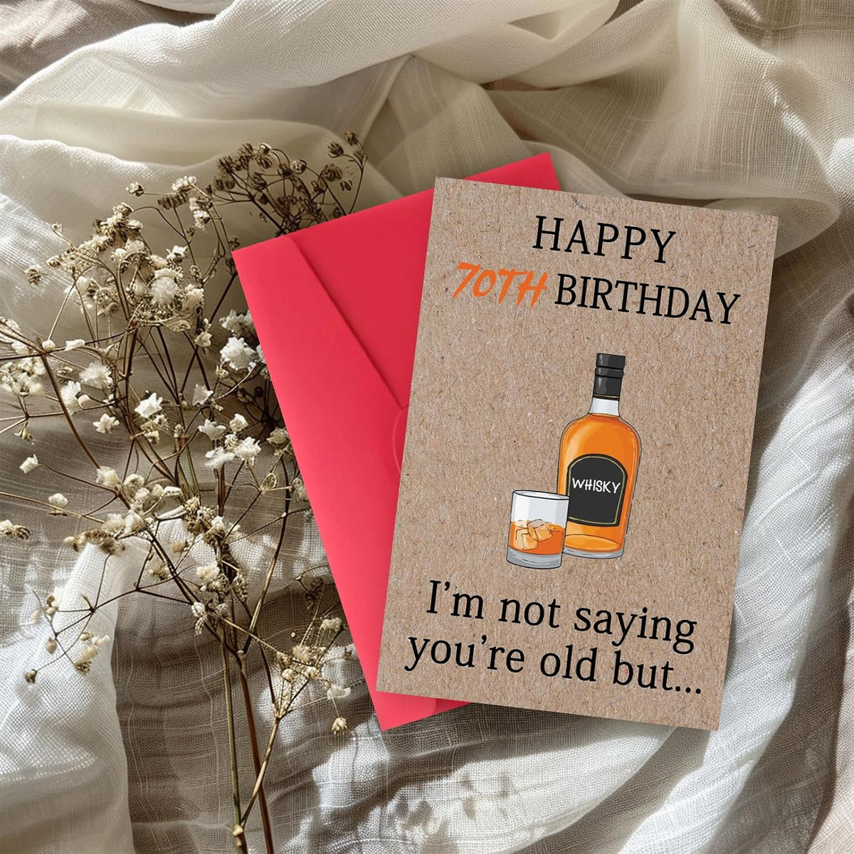 Cool 70th Birthday Gifts for Men Women, Funny 70th Birthday Cards for Him Husband, Unique 70 Year Old Birthday Decorationsfor Mom Dad
