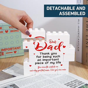Fathers Day Dad Gifts from Daughter Son Kids, First Fathers Day Card for New Dad Daddy Birthday Present, Best Dad Ever Gift, Present for Bonus Dad Step Dad Father in Law, Desk Decoration Plaque Sign