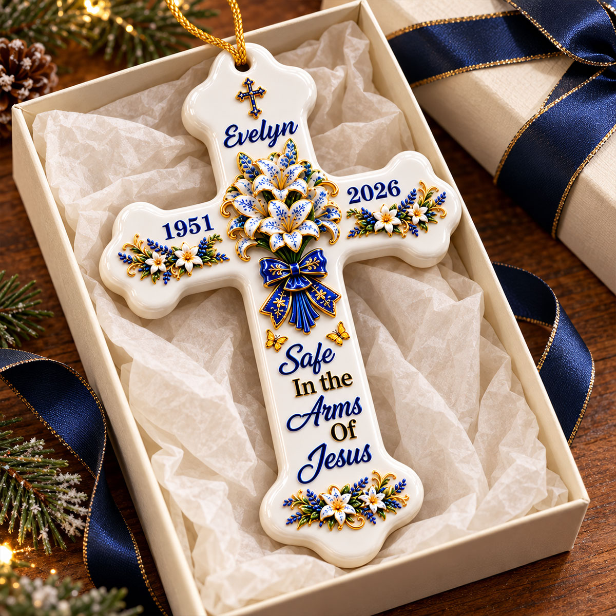 Forever In Gods Arms - Personalized Cross Ornament - Real 3D Raised Ornament 813594e1-aaa0-4851-8b07-4a3e98e8796a-3-3-.jpg