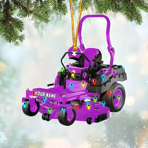 Personalized Lawn Mower Christmas Ornament Lawnmower Ornament Lawn Christmas Tree Lawnmower Ornaments with Xmas Lights Gardening Christmas Tree Ornaments
