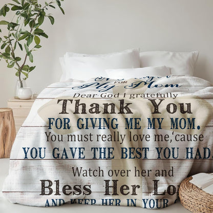 Mothers Day Blanket for Mom - Mom Gifts for Mother's Day from Daughter, Son - Mother Birthday Gifts - Moms Birthday Gift Ideas - Birthday Presents for Moms - to My Mothers Throw Blanket