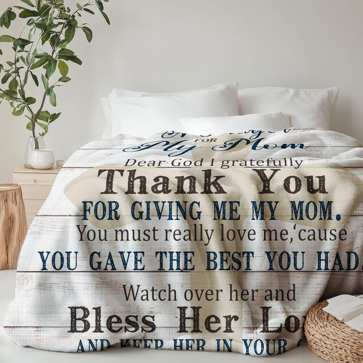 Mothers Day Blanket for Mom - Mom Gifts for Mother's Day from Daughter, Son - Mother Birthday Gifts - Moms Birthday Gift Ideas - Birthday Presents for Moms - to My Mothers Throw Blanket