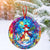 Christmas Ornaments 2025, Exchange for Women, Men, Collectible Dated Year Ornaments for Tree, Unique Acrylic Suncatcher, Printed Stained Glass Effect Decor