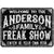 Personalized Freak Show Custom Metal Sign Halloween Decoration Custom Halloween Sign Decor Halloween Gift