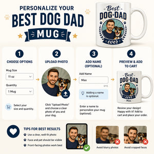 Best Dog Dad Ever – Custom Dad & Dog Portrait Mug - Personalized Mug 81521977-733e-44d3-a56c-e1de5e816fc8.jpg