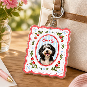 Custom Pet Photo Strawberry Keychain - Personalized Acrylic Tag Keychain 8155e8f8-1560-4a62-8170-0427e3cc89fd.jpg