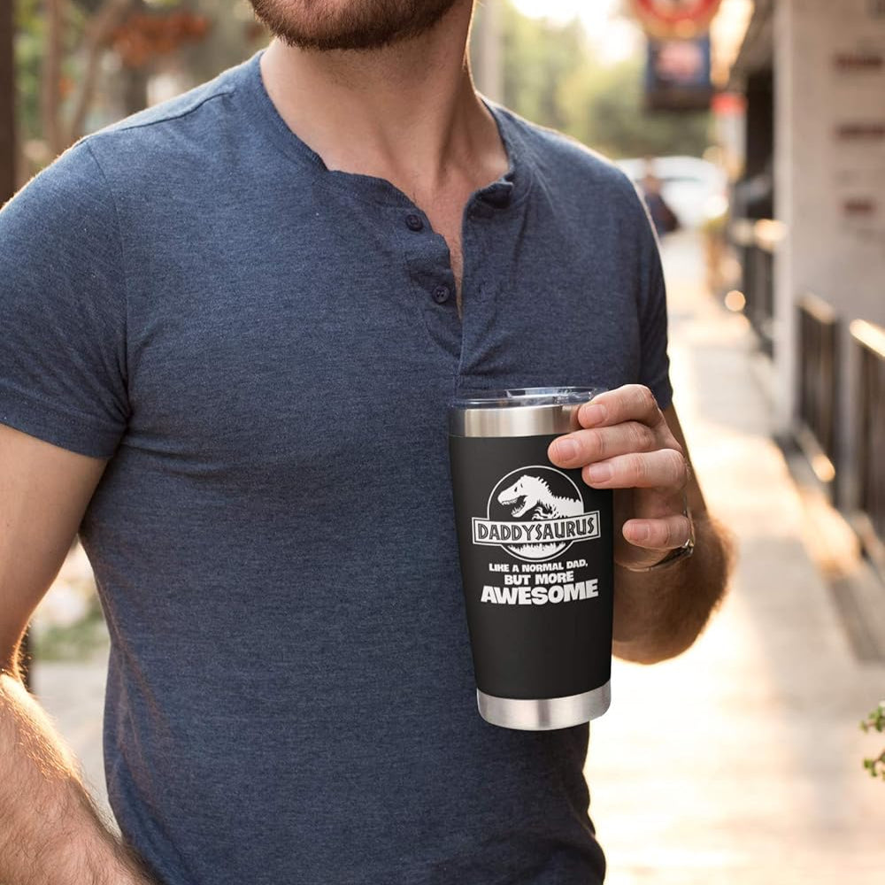 Fathers Day Gift For Dad From Daughter, Son, Kids - Birthday Gift For Dad, Husband, Men - Best Present Idea For Father, Husband, Bonus Father From Daughter, Son, Wife - Tumbler