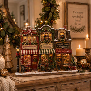 Christmas Village Wooden Block Decor, Mini Holiday Village Shop Display, Rustic Farmhouse Mantel Shelf Sitter, Cozy Xmas Table Gift 815ada05-bb32-4a78-8040-de94bb11b73a-5.jpg