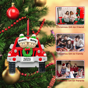 Personalized Christmas Ornaments 2025 Family of 2-6 Names Christmas Ornaments Custom Christmas Ornaments for Family, Parents, Friends, Xmas Tree Decoration, Gift