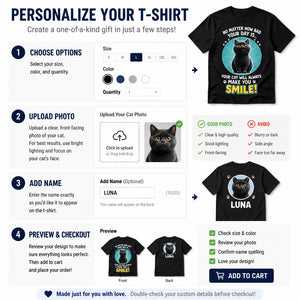 Custom Cat Smile Day Photo Cartoon T‑Shirt - Personalized T-shirt 81613540-77a9-479f-9c37-ea667c440adb.jpg