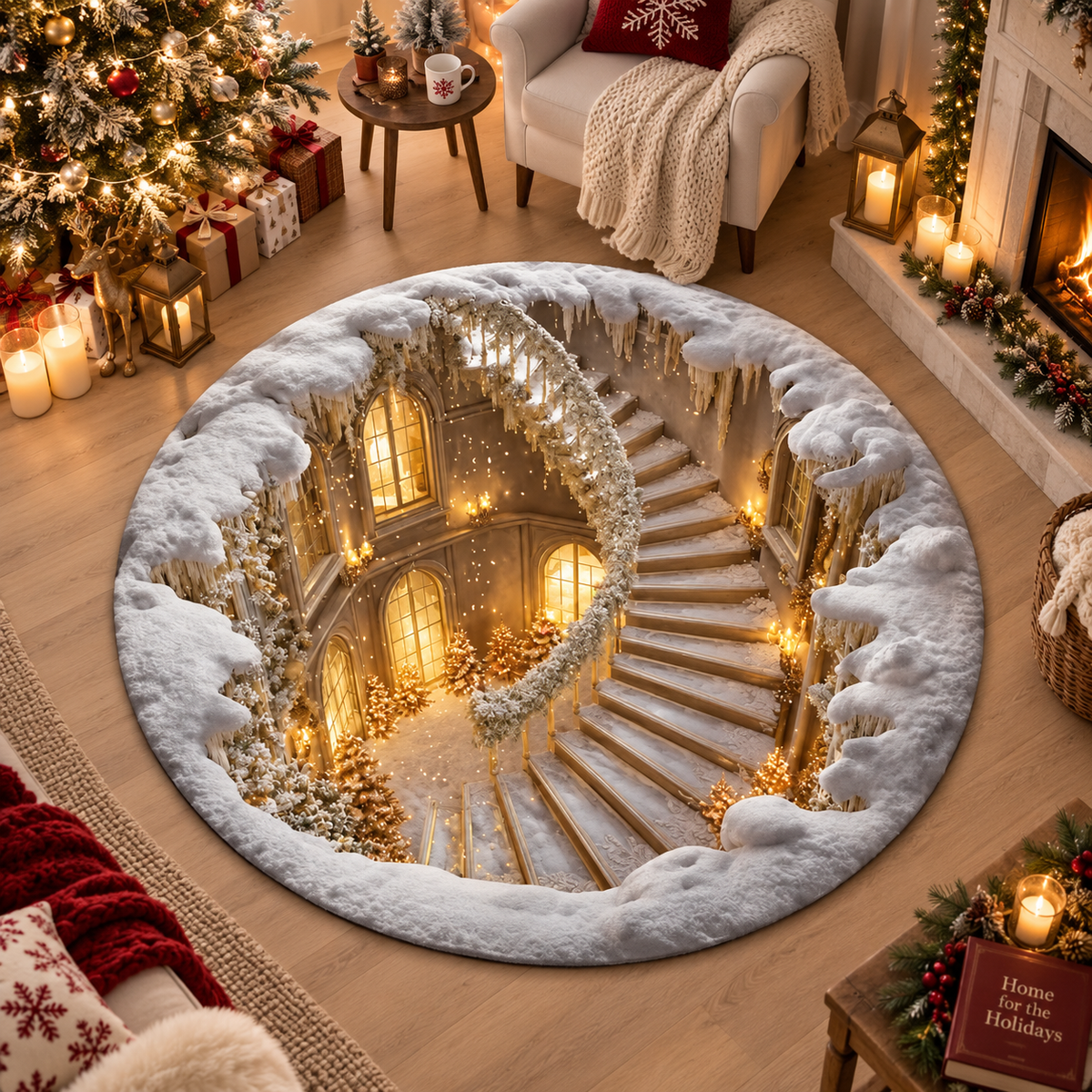 Christmas Portal 3D Illusion Round Rug, Winter Wonderland Staircase Floor Mat, Holiday Home Decor, Cozy Christmas Gift 816451ba-0b11-4e12-91d6-11bc37a5b923-dc91bcba-5cf6-48cf-a332-08784eb06179.png