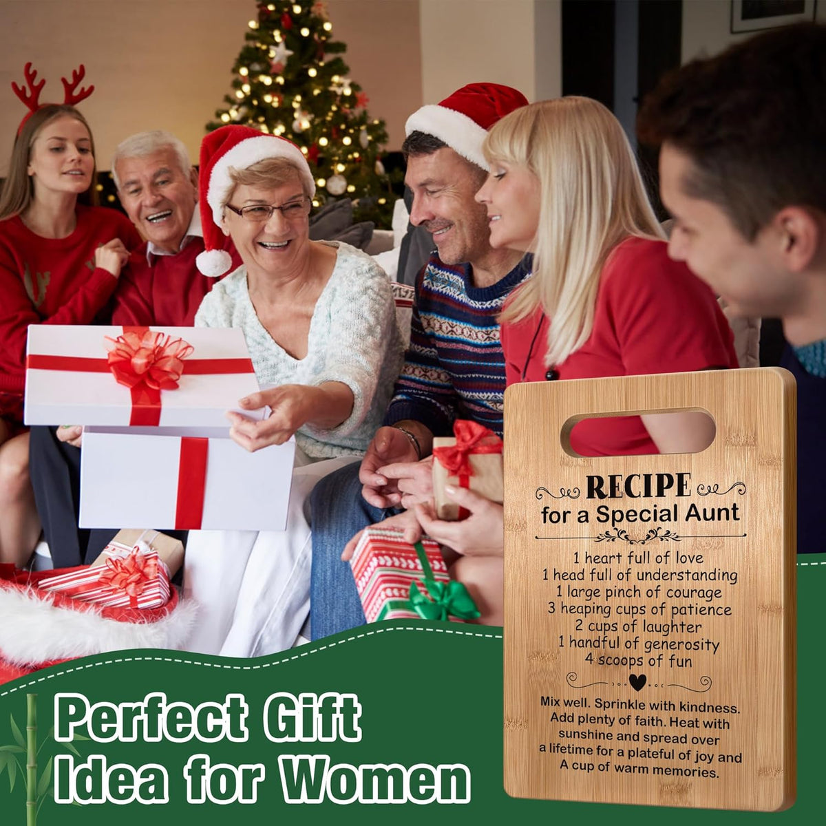 Popular Birthday Gift For Loved Ones Gift For Mom Gifts for Aunt, Family Members Cutting Board Gift for Auntie, Cute Aunt Gifts from Niece Nephew, Mother's Day Gifts for Auntie