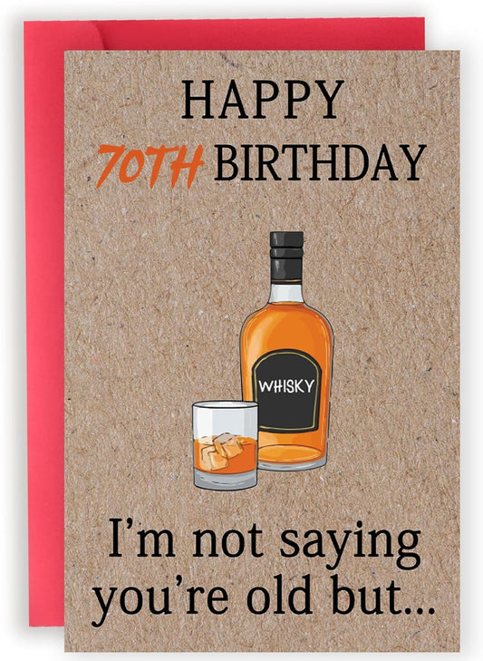 Cool 70th Birthday Gifts for Men Women, Funny 70th Birthday Cards for Him Husband, Unique 70 Year Old Birthday Decorationsfor Mom Dad