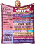 Gifts for Wife TO MY WIFE Blanket Wife Birthday Gift Ideas Wife Gifts from Husband Anniversary Birthday Gifts for Women Wife Blanket Gifts for Mothers Day Christmas Valentines Day Birthday