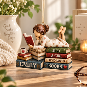 Personalized Book Lover Ornament, Custom Reader Christmas Gift, Bookworm Acrylic Ornament, Gift For Her, Bookish Tree Decor 81835a84-021d-42da-b543-5baa831fddc7-c3a461e1-8bb6-4642-a277-8bb4476e260e.png